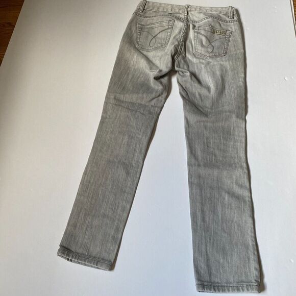 Vintage 90s Calvin Klein Denim Pants Light Wash High‎ Rise Jeans Size 27/4 - Picture 12 of 14